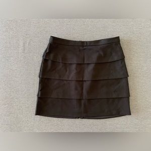 BB Dakota black zip up short skirt, mini skirt